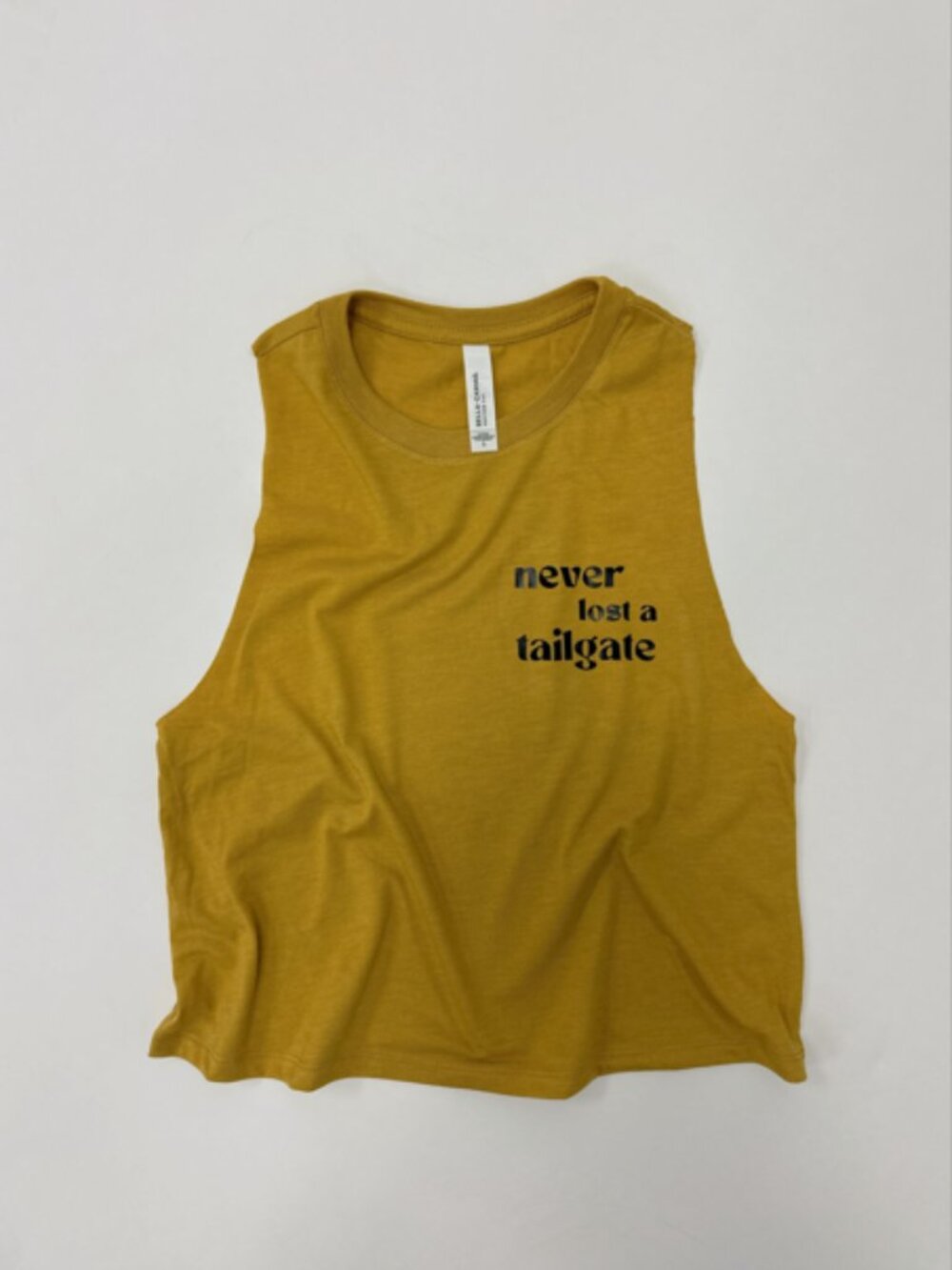 Never Lost a Tailgate Cropped Tank